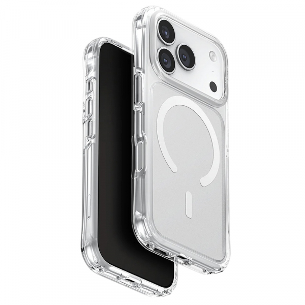 Husa MagSafe pentru Apple iPhone 17 Pro, UNIQ, LifePro Xtreme MagClick, Transparenta