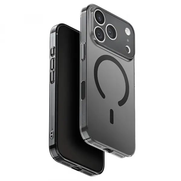 Husa MagSafe pentru Apple iPhone 17 Pro, UNIQ, AirSuit MagClick, Neagra