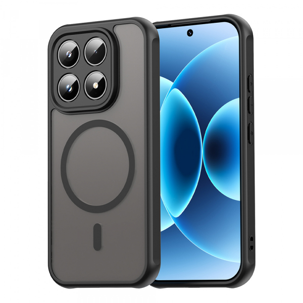 Husa MagSafe pentru Xiaomi 17, Techsuit, HaloFrost II, Neagra