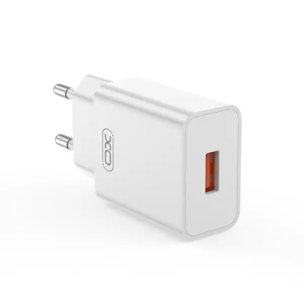Incarcator Retea XO Design L127, 18W, 3A, 1 x USB-A, Alb
