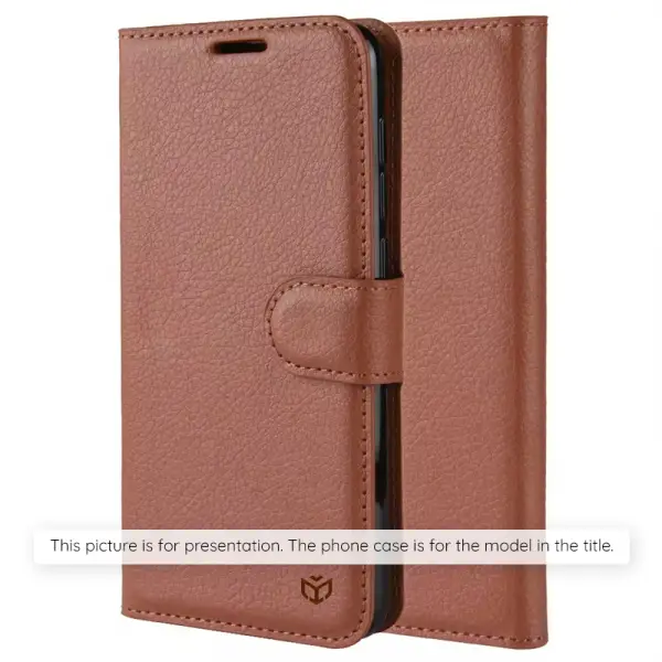 Husa pentru Xiaomi Poco M8 Pro / Redmi Note 15 Pro+ 5G, Techsuit, Leather Folio, Maro