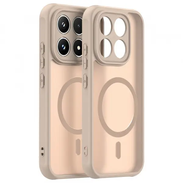 Husa MagSafe pentru Xiaomi 17, Techsuit, HaloFrost II, Aurie