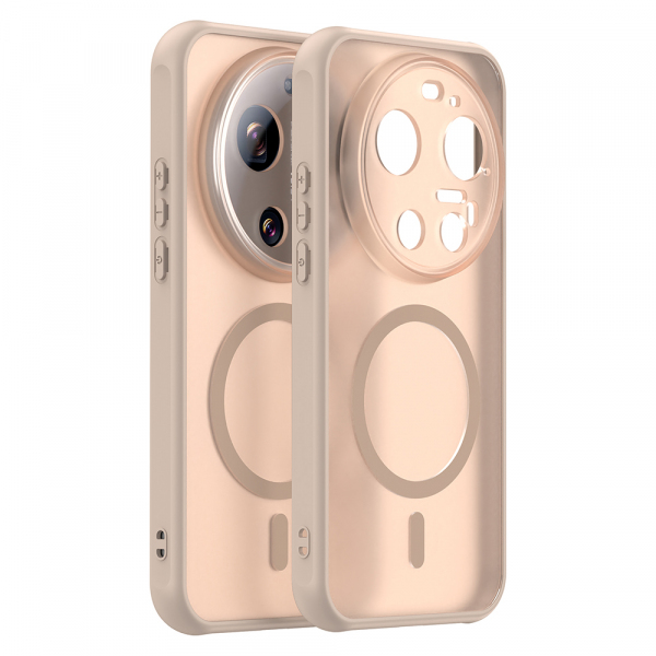 Husa MagSafe pentru Xiaomi 17 Ultra, Techsuit, HaloFrost II, Aurie