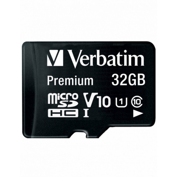 Card Memorie microSDHC Verbatim, 32Gb, Clasa 10 / UHS-1 U1, Cu Adaptor