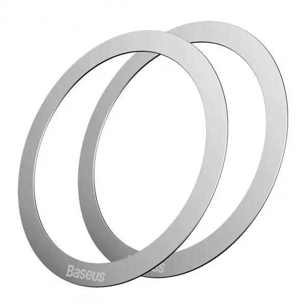 Sticker Metalic Baseus Halo, Set 2 bucati, Argintiu PCCH000012