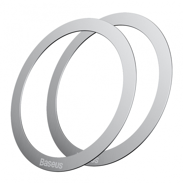 Sticker Metalic Baseus Halo, Set 2 bucati, Argintiu PCCH000012