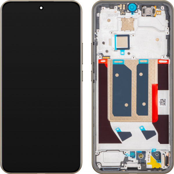Display cu Touchscreen Realme 14 Pro+, cu Rama, Alb (Pearl White), Service Pack 621039000082