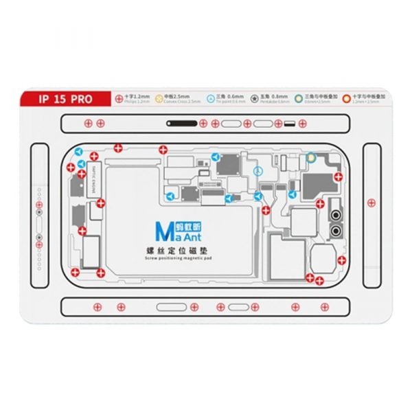 Pad Magnetic Suruburi MaAnt pentru Apple iPhone 15 Pro / 15 Pro Max