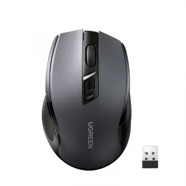 Mouse Wireless UGREEN MU006 (90855), 4000DPI, BT / Wi-Fi, Gri