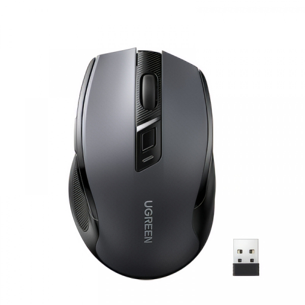 Mouse Wireless UGREEN MU006 (90855), 4000DPI, BT / Wi-Fi, Gri