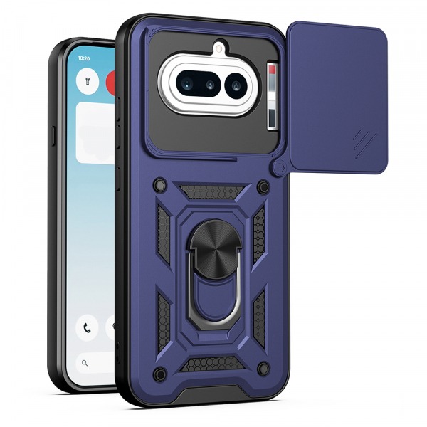 Husa pentru Nothing Phone (4a), Techsuit, CamShield, Albastra