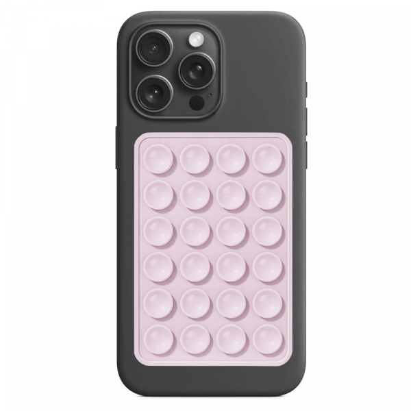 Suport cu Ventuze Techsuit SL-PAD, Roz Pastel