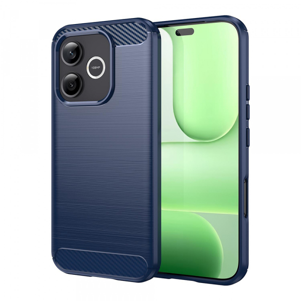 Husa pentru Honor 600 Lite, Techsuit, Carbon, Albastra
