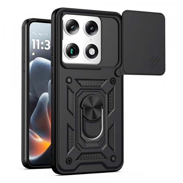 Husa pentru Motorola Edge 70 Ultra / Signature, Techsuit, CamShield, Neagra