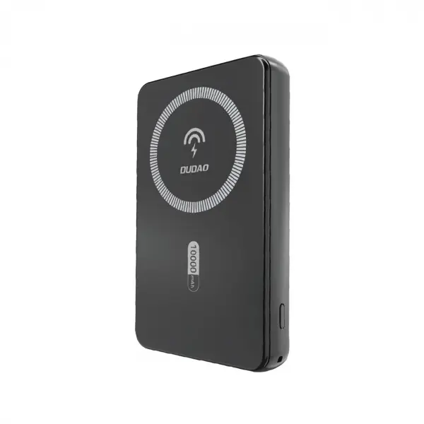 Baterie Externa Wireless Dudao K14S, 5000mAh, 20W, QC + PD + FQI, 1 x QI - 1 x USB-A - 1 x USB-C, Neagra