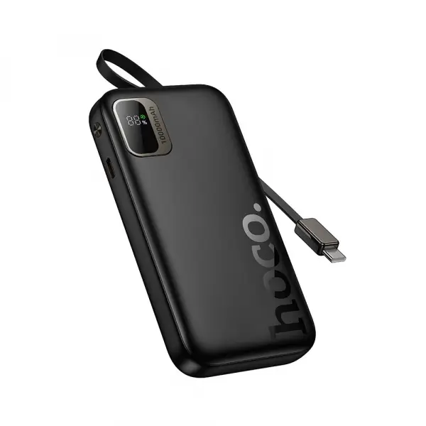Baterie Externa HOCO Q51, 10000mAh, 20W, PD, 2 x USB-C, Neagra