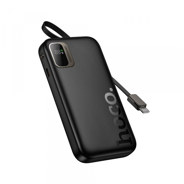 Baterie Externa HOCO Q51, 10000mAh, 20W, PD, 2 x USB-C, Neagra