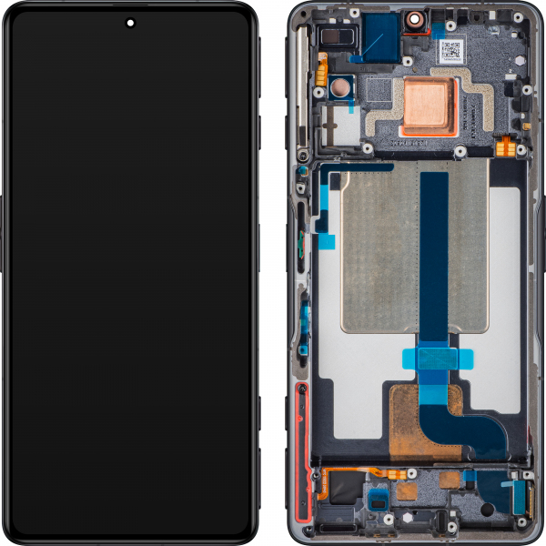 Display cu Touchscreen Xiaomi Poco F4 GT, cu Rama, Negru (Stealth Black), Service Pack 5600090L1000