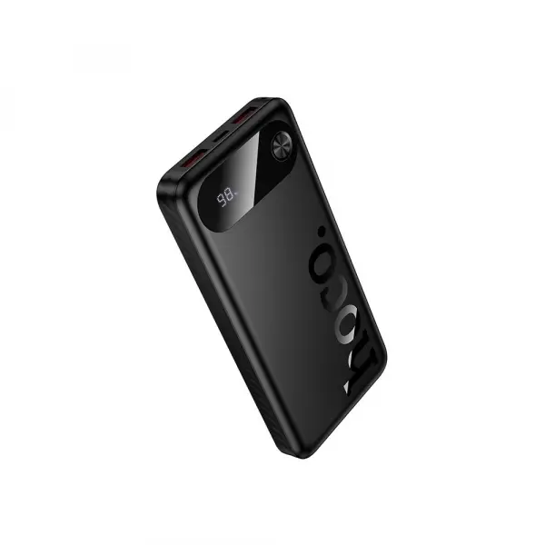 Baterie Externa HOCO J154, 10000mAh, 22.5W, QC + PD, 1 x USB-C - 2 x USB-A, Neagra