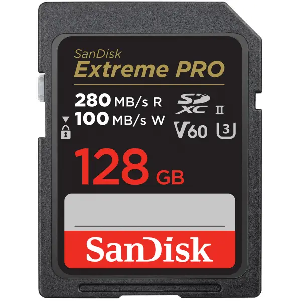 Card Memorie SDXC SanDisk Extreme Pro, 128Gb, Clasa 10 / UHS-2 U3 SDSDXEP-128G-GN4IN