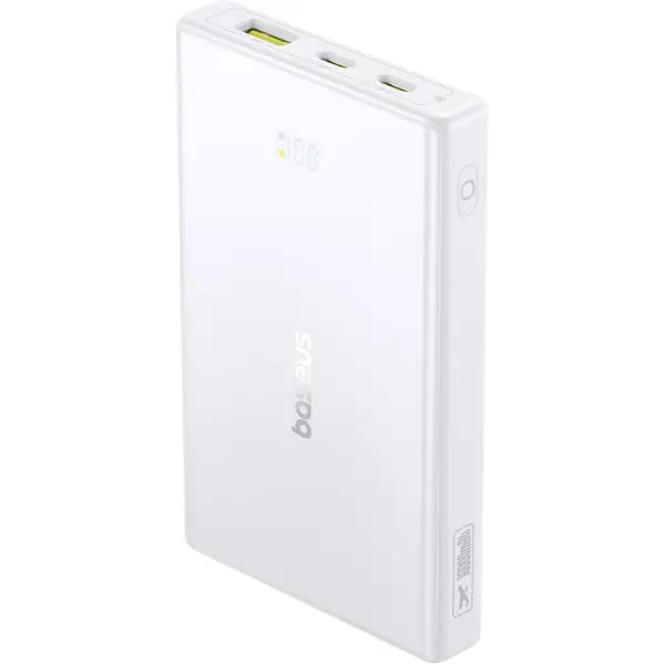 Baterie Externa Baseus PicoGo, 10000mAh, 20W, QC + PD, 1 x USB-A - 2 x USB-C, Alba P10076801213-00
