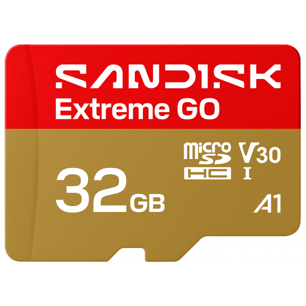 Card Memorie microSDHC SanDisk Extreme GO Android A1, 32Gb, Clasa 10 / UHS-1 U1 SDSQXGN-032G-GN6MN