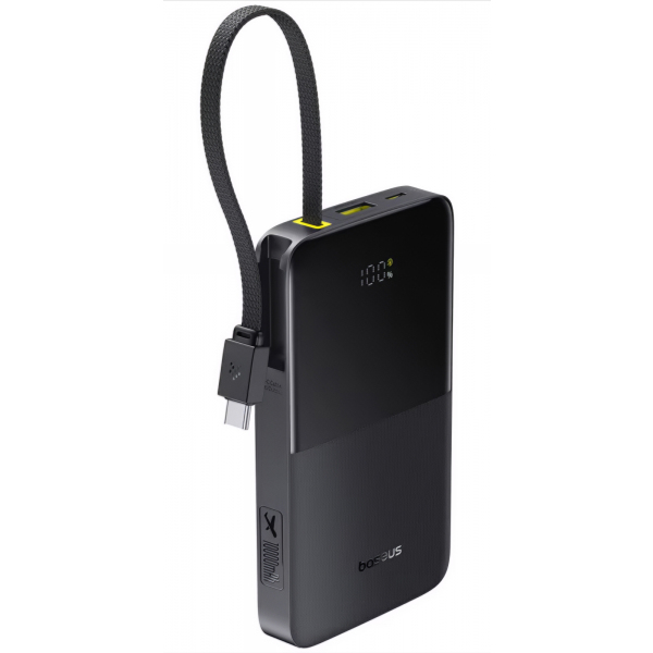 Baterie Externa Baseus EnerFill Bipow2 Pro, 10000mAh, 22.5W, QC + PD, 1 x USB-A - 2 x USB-C, Neagra E0027600