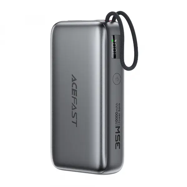 Baterie Externa Acefast M32, 10000mAh, 35W, PD , 2 x USB-C, Gri