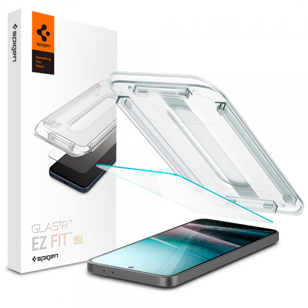 Folie de protectie Ecran Spigen GlastR EZ FIT HD pentru Samsung Galaxy A37 5G / A36 A366, Sticla Securizata, Full Glue AGL11365