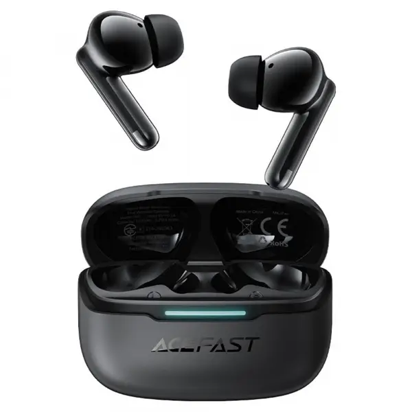 Handsfree Bluetooth Acefast W5, TWS, ANC, Negru