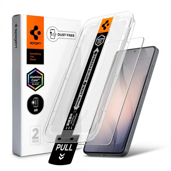 Folie de protectie Ecran Spigen GlastR EZ FIT Pro HD (Anti-Reflection) pentru Samsung Galaxy S26 Plus S947, Sticla Securizata, Full Glue