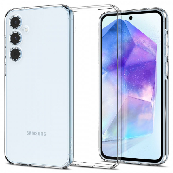Husa pentru Samsung Galaxy A55 5G A556, Spigen, Liquid Crystal, Transparenta ACS07537