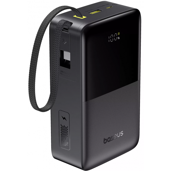 Baterie Externa Baseus EnerFill Bipow2 Pro, 30000mAh, 22.5W, QC + PD, 1 x USB-A - 2 x USB-C, Neagra E0028100