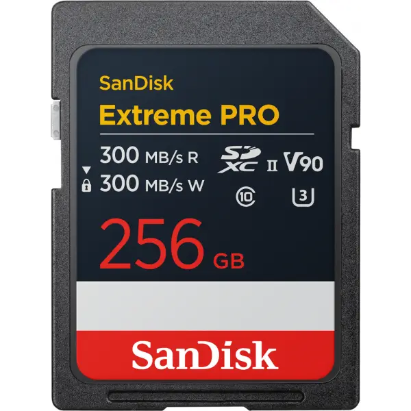 Card Memorie SDXC SanDisk Extreme Pro, 256Gb, Clasa 10 / UHS-2 U3 SDSDXDM-256G-GN4IN