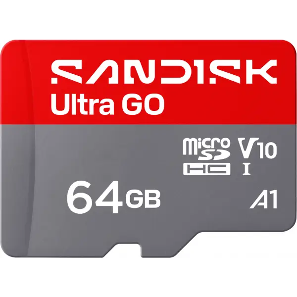 Card Memorie microSDXC SanDisk Ultra GO Android A1, 64Gb, Clasa 10 / UHS-1 U1 SDSQUGN-064G-GN6MN