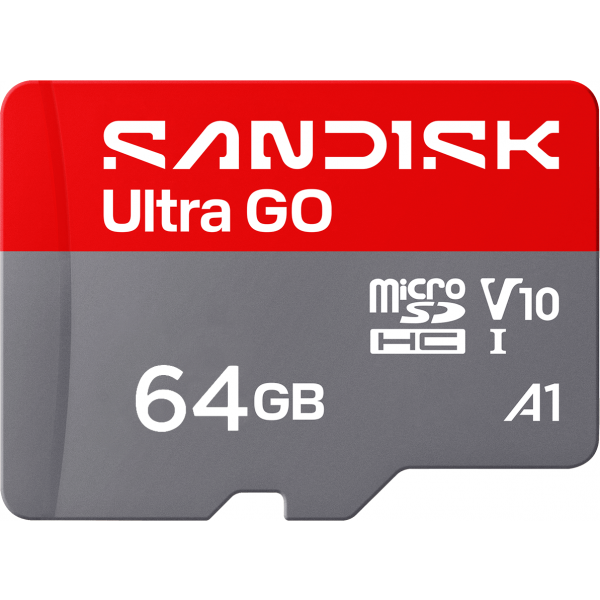 Card Memorie microSDXC SanDisk Ultra GO Android A1, 64Gb, Clasa 10 / UHS-1 U1 SDSQUGN-064G-GN6MN