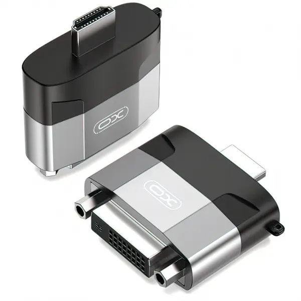 Adaptor Video XO Design GB013, HDMI - DVI, 1080P, Gri