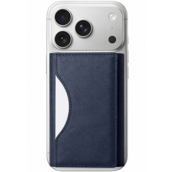 Portofel MagSafe, OEM, Triple Wallet, Bleumarin