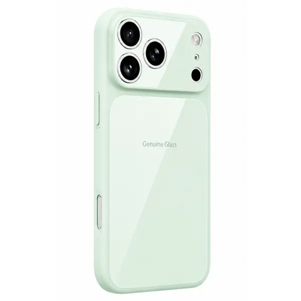 Husa MagSafe pentru Apple iPhone 17, OEM, Genuine Glass, Verde