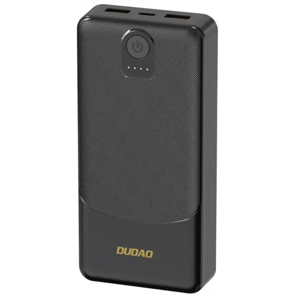 Baterie Externa Dudao K10, 10000mAh, 12W, 2 x USB-A, Neagra