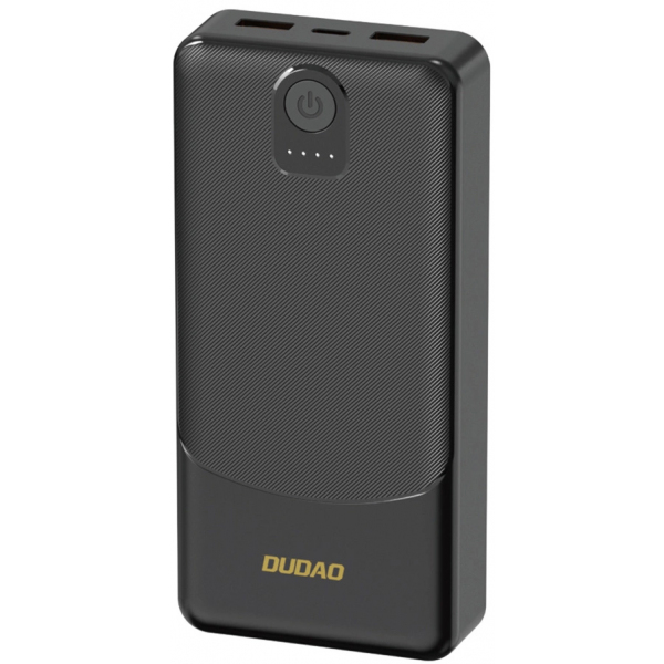 Baterie Externa Dudao K10, 10000mAh, 12W, 2 x USB-A, Neagra
