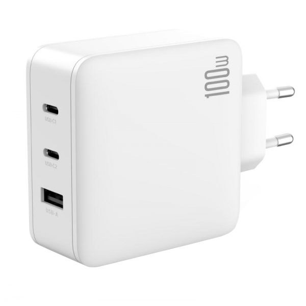 Incarcator Retea XO Design CE14, 100W, 3.25A, 1 x USB-A - 2 x USB-C, Alb