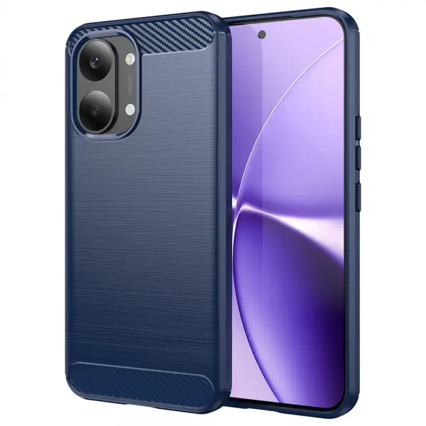 Husa pentru Xiaomi Poco X8 Pro Max, Techsuit, Carbon, Albastra