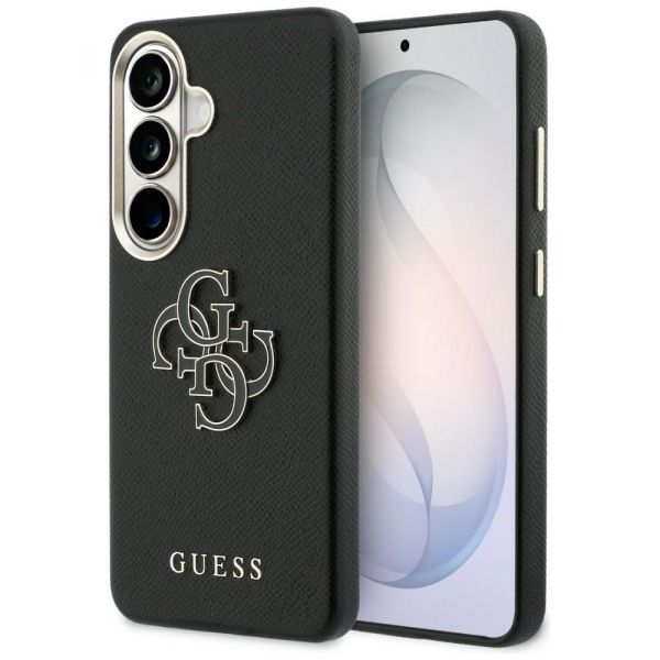 Husa pentru Samsung Galaxy S26 Plus S947, Guess, 4G Grained Big and Classic Logo, Neagra