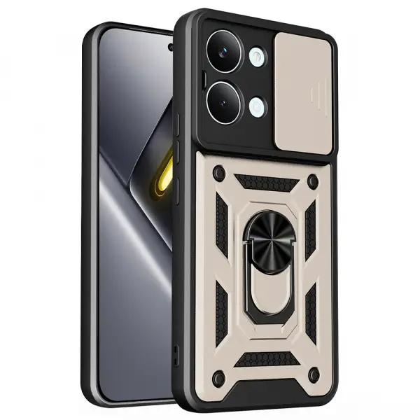 Husa pentru Xiaomi Poco X8 Pro Max, Techsuit, CamShield, Aurie