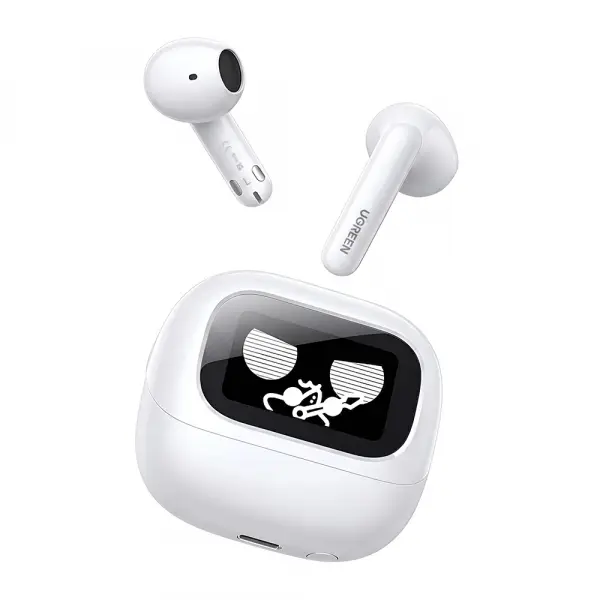 Handsfree Bluetooth UGREEN HiTune H6 Magic WS216 (65386), TWS, ANC, MultiPoint, Alb