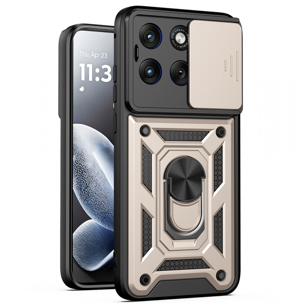Husa pentru Motorola Edge 70 Fusion, Techsuit, CamShield, Aurie