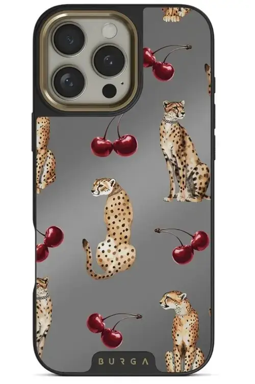 Husa Burga Elite Mirror Magsafe Gold Cougar iPhone 16 Pro Max
