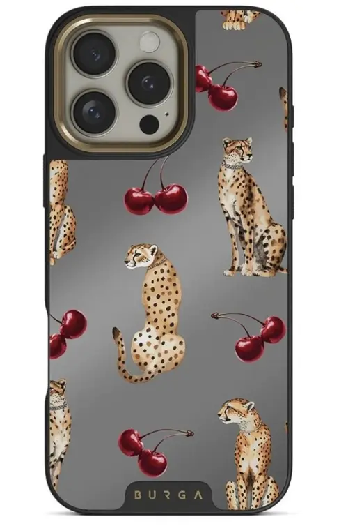 Husa Burga Elite Mirror Magsafe Gold Cougar iPhone 16 Pro Max