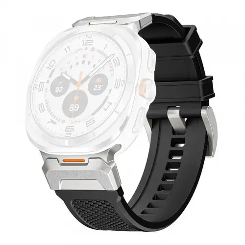 Curea Techsuit W068 pentru Samsung Galaxy Watch Ultra, Negru